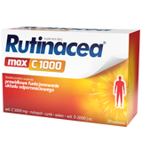 Rutinacea Max C 1000, 30 tabletek USZKODZONE OPAKOWANIE - miniaturka zdjęcia produktu
