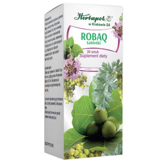 Herbapol Robaq, 30 tabletek USZKODZONE OPAKOWANIE - zdjęcie produktu