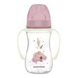 Canpol Babies EasyStart, butelka antykolkowa, szerokootworowa, Sleepy Koala, różowa, od 3 miesiąca, 240 ml - miniaturka zdjęcia produktu