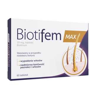 Biotifem Max 10 mg, 60 tabletek KRÓTKA DATA Biotifem Max 10 mg, 60 tabletek KRÓTKA DATA - zdjęcie produktu