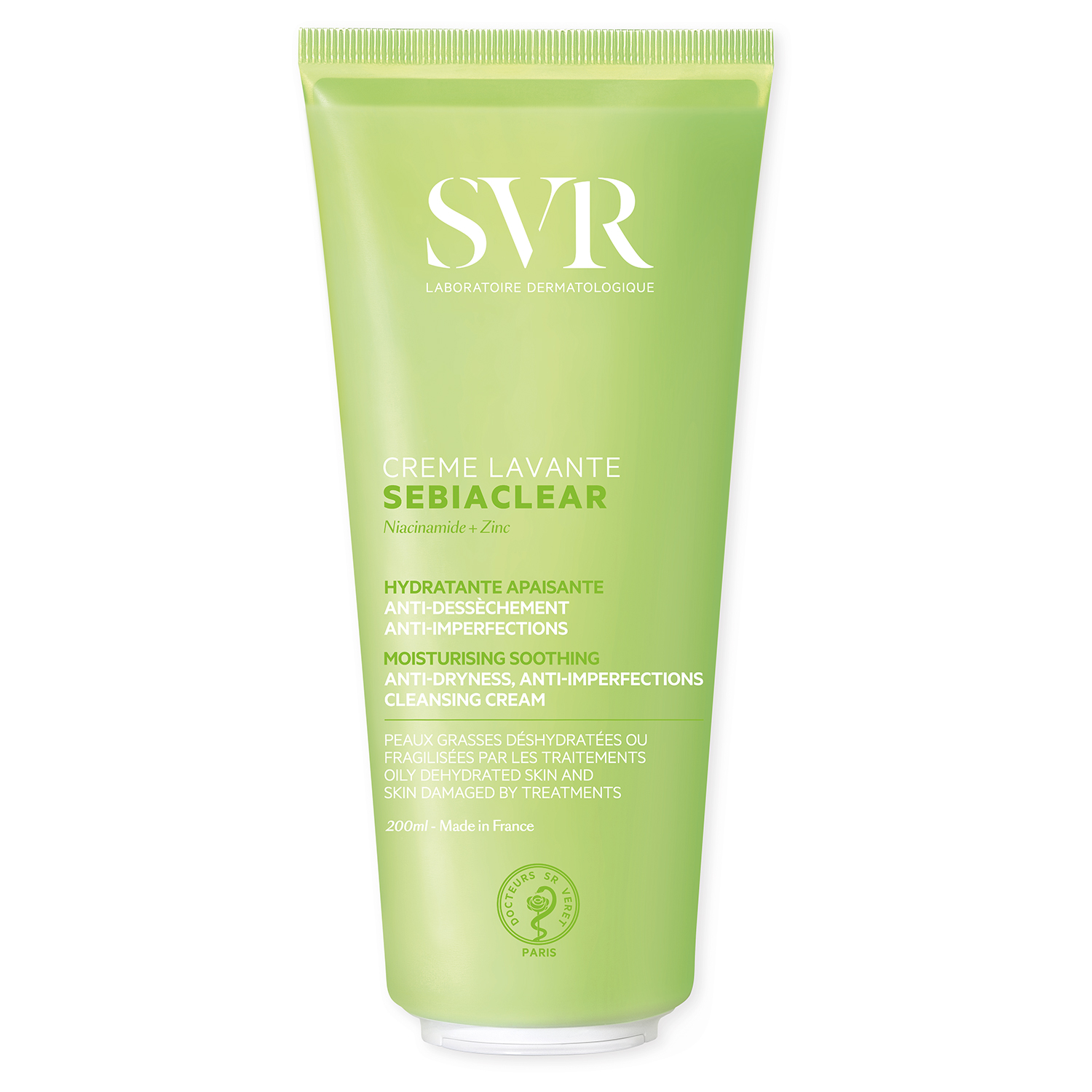 Nieznana SVR Sebiaclear Creme Lavante, beruhigend Creme zur Reinigung zu Akne neigende Haut, 200 ml — Inhaltsstoffe und Bewertung