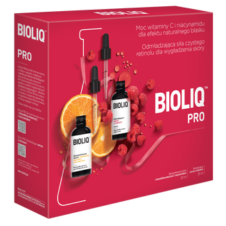 Zestaw Bioliq Pro, serum z witaminą C i niacynamidem, 20 ml + odmładzające serum z retinolem, 20 ml - zdjęcie produktu