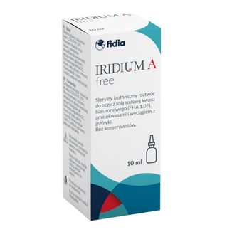 Iridium A Free, nawilżające krople do oczu, roztwór, 10 ml - zdjęcie produktu