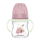 Canpol Babies EasyStart, butelka antykolkowa, szerokootworowa, Sleepy Koala, różowa, od urodzenia, 120 ml - miniaturka zdjęcia produktu