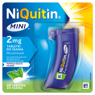 NiQuitin Mini 2 mg, 20 tabletek do ssania - zdjęcie produktu