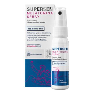 Pharmaverum Supersen Melatonina, spray, 25 ml - zdjęcie produktu