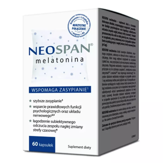 Neospan melatonina, 60 kapsułek KRÓTKA DATA - zdjęcie produktu