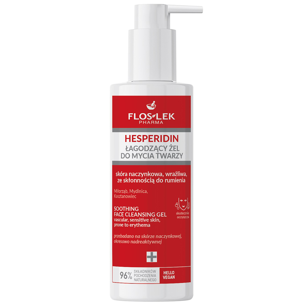 Flos-Lek Pharma Floslek Pharma Hesperidin, beruhigend Gesichtsreinigungsgel, 175 ml — Inhaltsstoffe und Bewertung