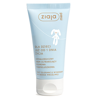 Ziaja Med, hipoalergiczny krem ultrakojący, ochrona podpieluszkowa, od 1 dnia życia, 50 ml USZKODZONE OPAKOWANIE - zdjęcie produktu