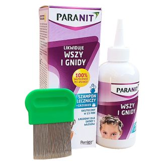 Paranit, szampon leczniczy 200 ml + grzebień - zdjęcie produktu