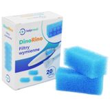 HelpMedi, filtry wymienne do ustnego aspiratora kataru DinoRino, 20 sztuk - miniaturka zdjęcia produktu