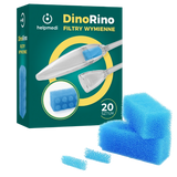 HelpMedi, filtry wymienne do ustnego aspiratora kataru DinoRino, 20 sztuk - miniaturka zdjęcia produktu