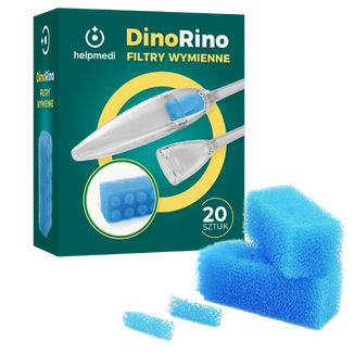 HelpMedi, filtry wymienne do ustnego aspiratora kataru DinoRino, 20 sztuk HelpMedi, filtry wymienne do ustnego aspiratora kataru DinoRino, 20 sztuk - zdjęcie produktu