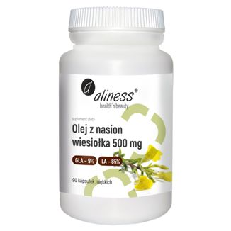 Aliness Olej z nasion wiesiołka 500 mg, 90 kapsułek miękkich - zdjęcie produktu