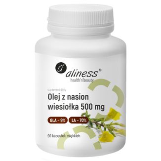 Aliness Olej z nasion wiesiołka 500 mg, 90 kapsułek miękkich - zdjęcie produktu