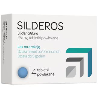 Silderos 25 mg, 4 tabletki Silderos 25 mg, 4 tabletki - zdjęcie produktu