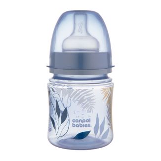 Canpol Babies EasyStart, butelka antykolkowa, szerokootworowa, Gold, niebieska, 35/239, od urodzenia, 120 ml - zdjęcie produktu
