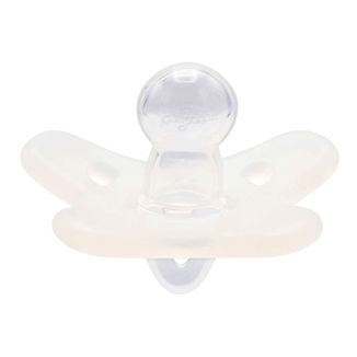 Canpol Babies, smoczek uspokajający, 100% silikonowy, symetryczny, biały, 24/001, 0-6 miesięcy, 1 sztuka - zdjęcie produktu