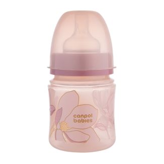 Canpol Babies EasyStart, butelka antykolkowa, szerokootworowa, Gold, różowa, 35/239, od urodzenia, 120 ml - zdjęcie produktu