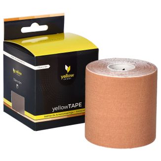 YellowSport YellowTape, taśma do kinesiotapingu, cielista, 7,5 cm x 5 m - zdjęcie produktu