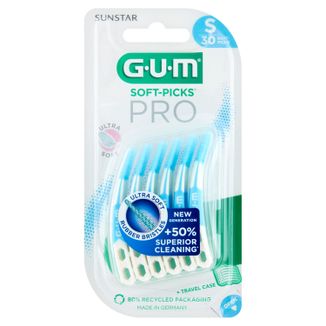 Sunstar Gum Soft-Picks Pro, czyściki międzyzębowe, małe, 30 sztuk - zdjęcie produktu