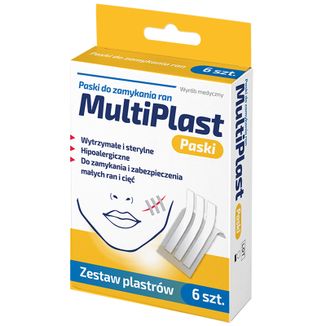 MultiPlast, paski do zamykania ran, 6 sztuk - zdjęcie produktu