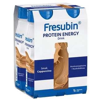 Fresubin Protein Energy Drink, preparat odżywczy, smak cappuccino, 4 x 200 ml - zdjęcie produktu