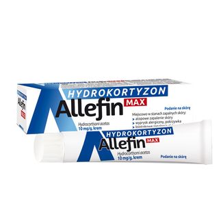 Hydrokortyzon Allefin Max 10 mg/ g, krem, 15 g USZKODZONE OPAKOWANIE - zdjęcie produktu