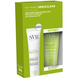 Zestaw SVR Sebiaclear, Mat+Pores, krem matujący, 40 ml + żel do mycia, 55 ml gratis - zdjęcie produktu