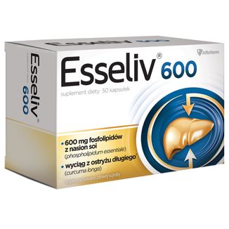 Esseliv 600, 50 kapsułek USZKODZONE OPAKOWANIE - zdjęcie produktu