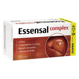 Essensal Complex, 40 tabletek + 5 tabletek gratis USZKODZONE OPAKOWANIE - zdjęcie produktu