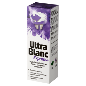 UltraBlanc Express, wybielająca pasta do zębów, fioletowa, 75 ml - zdjęcie produktu