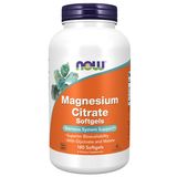 Now Foods Magnesium Citrate, magnez, 180 kapsułek żelowych - miniaturka zdjęcia produktu