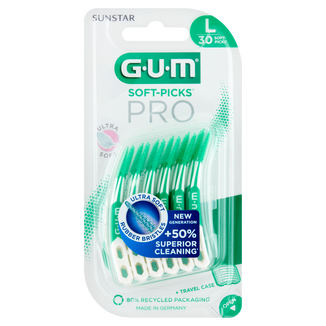 Sunstar Gum Soft-Picks Pro, czyściki międzyzębowe, duże, 30 sztuk - zdjęcie produktu