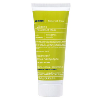 Korres Santorini Grape Volcanic SkinReset Mask, oczyszczająco-wygładzająca maska do twarzy, 100 ml - zdjęcie produktu