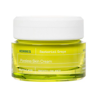 Korres Santorini Grape Poreless Skin Cream, krem do twarzy zmniejszający widoczność porów, 40 ml - zdjęcie produktu
