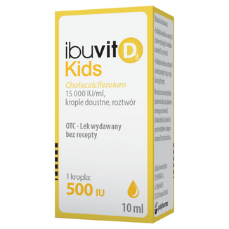 Ibuvit D3 Kids 15000 IU/ml, krople doustne, roztwór, 10 ml - zdjęcie produktu