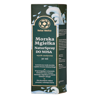 Morska mgiełka Naturspray do nosa, 30 ml USZKODZONE OPAKOWANIE - zdjęcie produktu