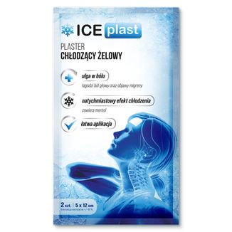 Ice Plast, chłodzący plaster żelowy, 2 sztuki - zdjęcie produktu