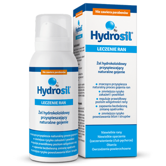 Hydrosil Leczenie Ran, żel hydrokoloidowy przyspieszający naturalne gojenie, 70 ml - zdjęcie produktu