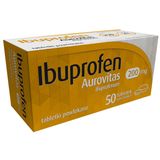 Ibuprofen Aurovitas 200 mg, 50 tabletek - miniaturka zdjęcia produktu