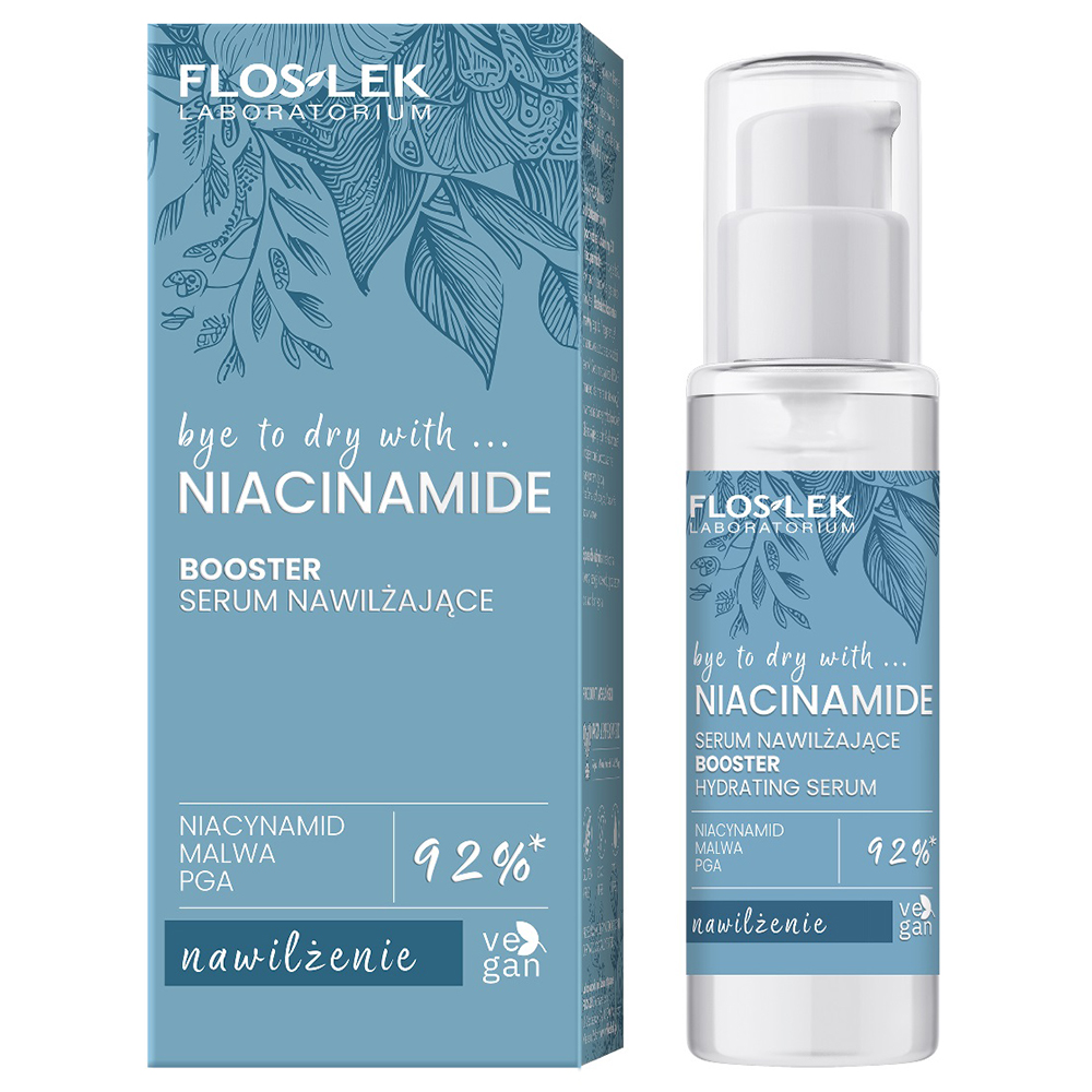 Flos-Lek Floslek Laboratorium Niacinamide, booster, serum feuchtigkeitsspendend, 30 ml