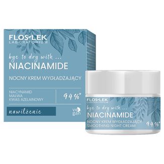 Floslek Laboratorium Niacinamide, nocny krem wygładzający, 50 ml - zdjęcie produktu