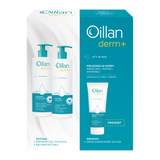 Zestaw Oillan Derm+, kremowy żel do mycia, 400 ml + balsam do ciała, 400 ml + krem-koncentrat do rąk, 75 ml w prezencie USZKODZONE OPAKOWANIE - miniaturka zdjęcia produktu