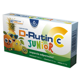 D-Rutin CC Junior, smak owoców tropikalnych, 60 tabletek do ssania USZKODZONE OPAKOWANIE - miniaturka zdjęcia produktu