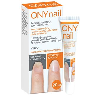 ONYnail, krem regenerujący i wspomagający odbudowę płytki paznokcia, 20 ml - zdjęcie produktu