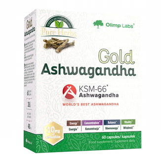 Olimp Gold Ashwagandha, 60 kapsułek USZKODZONE OPAKOWANIE - zdjęcie produktu