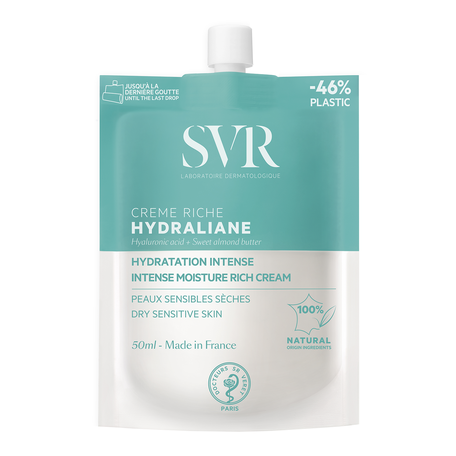 Nieznana SVR Hydraliane Creme Riche, reichhaltige, intensiv feuchtigkeitsspendende Creme für trockene bis sehr trockene Haut, 50 ml — Inhaltsstoffe und Bewertung
