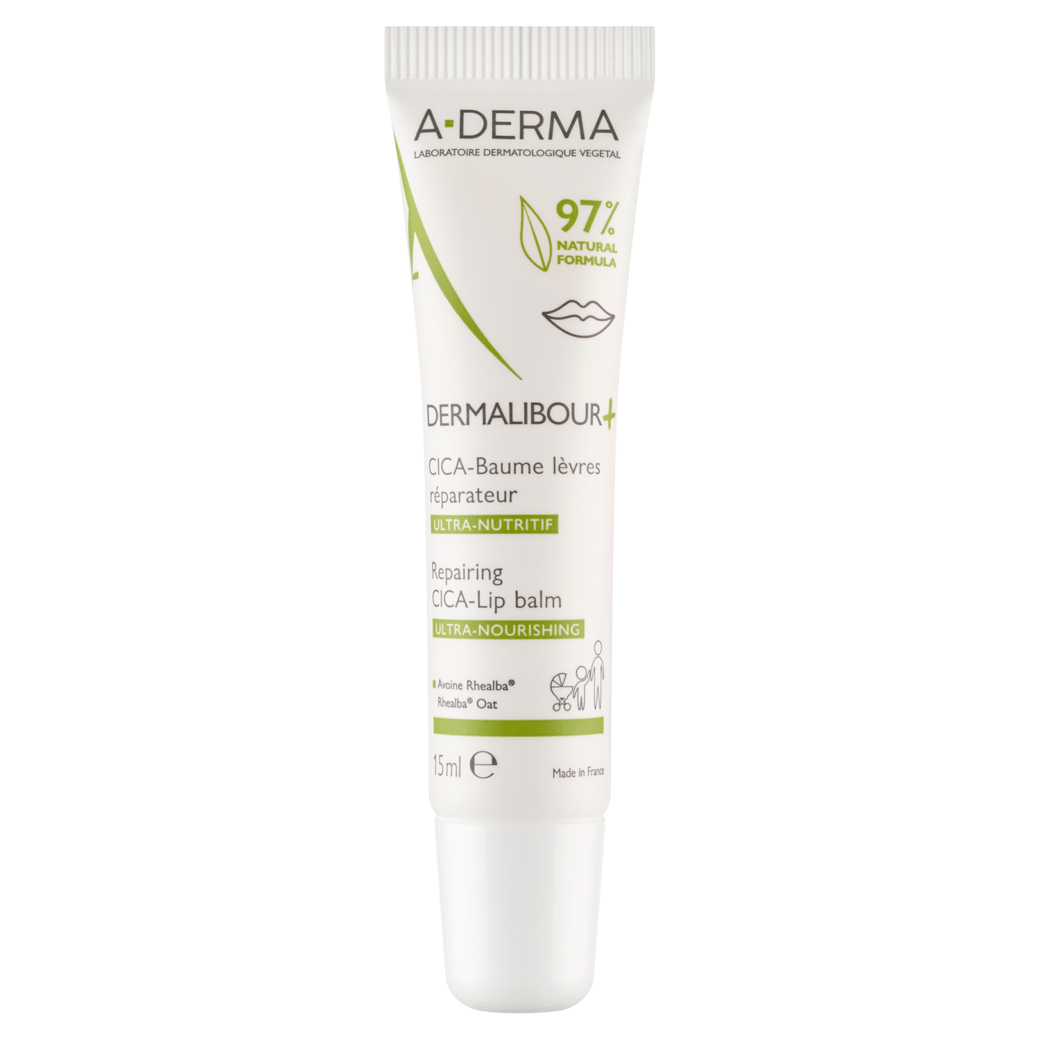 A-Derma A-Derma Dermalibour+ Cica, regenerierend Lotion für die Lippen, 15 ml — Inhaltsstoffe und Bewertung