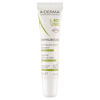 A-Derma Dermalibour+ Cica, regenerujący balsam do ust, 15 ml - zdjęcie produktu